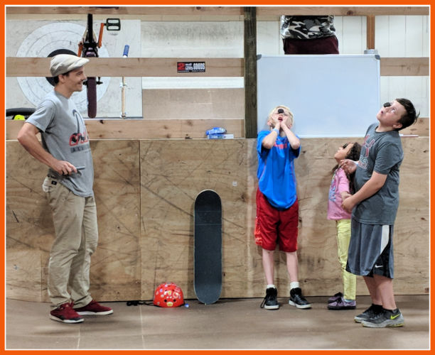 Matt Ramiller holding a cookie contest before skate church